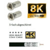 Lokmann Satkabel Antennenkabel Koaxkabel RG6 Stahl Kupfer 1-50 Meter 135dB HD 4K 8k HQ 7mm