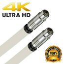 TV Antennenkabel Koaxkabel RG6 Koax Stecker / Koax Stecker 1-50 Meter 135dB HD 4K 8k HQ 7mm