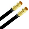 Antennenkabel TV Kabel 135 dB HD 4K HQ Koaxial Stecker / Koaxial Stecker 7mm Schwarz 2 Meter