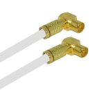 TV Antennenkabel Koaxkabel RG6 Winkel Gold Stecker /...