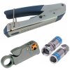 Cabelcon CX3 Kompressionszange + Coax Profi Abisolierer + Cabelcon F-56-CX3 7.0 QM Quickmount Kompressionsstecker