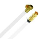 TV Antennenkabel Koaxkabel RG6 Winkel F-Stecker Gold / Gerade Koax Stecker Gold 1-50 Meter 135dB HD 4K 8k HQ 7mm