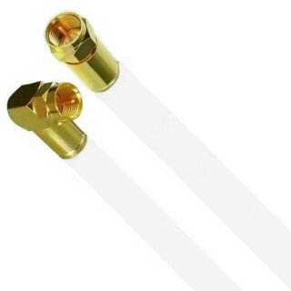 Lokmann Premium Satkabel Antennenkabel Koaxkabel RG6 Gold Edition Winkel / Gerade 1-50 Meter 135dB HD 4K 8k HQ 8mm