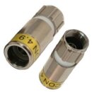 F-Kompressionsstecker 7mm Cabelcon F-6-TD 4.9 HQ Wasserdicht höchste Qualität 4x Stück