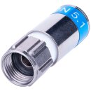 F-Kompressionsstecker 7mm Cabelcon F-6-TD 5.1 Wasserdicht höchste Qualität 2x Stück