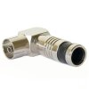 Winkel Kompressionsstecker Koaxial Kupplung 7mm HQ Qualität 90° F-Stecker