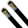 DELUXE PRO Koaxial Kabel SatKabel SCHWARZ 135dB 5-Fach geschirmt reines Kupfer Cabelcon F-56-CX3 7.0 QM Quickmount Wasserdicht Stecker