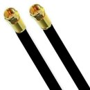 DELUXE PRO Koaxial Kabel SatKabel SCHWARZ 135dB 5-Fach...