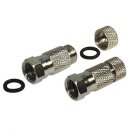 F-Stecker 7mm Wasserdicht HQ Qualität 2x Stück