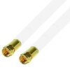 Fritz!Box Cable Vodafone Kabelanschluss Anschlusskabel 8mm High Premium Quality 4K 8K HD 1-50 Meter Gold Edition Gerade / Gerade