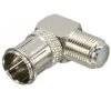 F-Quickwinkelstecker 90° Stecker / Buchse F-Adapter F-Stecker F-Buchse TV HQ Qualität