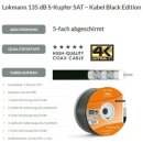 Lokmann 135dB Stahl Kupfer 7mm SAT Koaxial Antennenkabel...