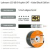 Lokmann 135dB Stahl Kupfer 7mm SAT Koaxial Antennenkabel 5-fach 4K 8K UHD Black Edition