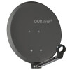 DUR-line DSA 40 Anthrazit Alu Sat Antenne Spiegel Schüssel 42cm + Ultra Single LNB 0.1dB LTE Filter 4K