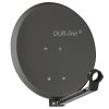 DUR-line DSA 40 Anthrazit Alu Sat Antenne Spiegel Schüssel 42cm + Ultra Twin LNB 0.1dB LTE Filter 4K