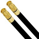 Sat Kabel Antennenkabel Koaxkabel 7mm S-Kupfer 135dB 5 Fach HD 4K 8k F-Quick Kompressionsstecker Gold HQ Qualität