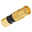 Sat Kabel Antennenkabel Koaxkabel 7mm S-Kupfer 135dB 5 Fach HD 4K 8k F-Quick Kompressionsstecker Gold HQ Qualität