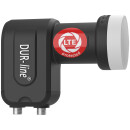 DUR-line Select 60cm Alu Sat Antenne + DUR-line Ultra Twin LNB 0.1dB 4K 8K LTE DECT Unterdrückung