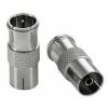 Adapter F-Stecker - IEC-Buchse Koaxial Kupplung F-Quick Stecker 1x Stück