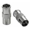 Adapter F-Stecker - IEC-Buchse Koaxial Kupplung F-Quick Stecker 20x Stück