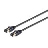 LAN Kabel RJ45 Netzwerkkabel Patchkabel CAT 8.1 schwarz Gold 1 Meter