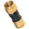 F-Kompressionstecker Gold für 6.8mm - 7.4mm Kabel Wasserdicht F-Stecker HQ Qualität