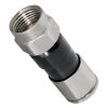 F-Kompressionstecker Vernickelt für 6.8mm - 7.4mm Kabel Wasserdicht F-Stecker HQ Qualität