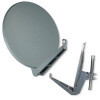 Gibertini SE 85 cm Alu Sat Antenne + 3x Quttro LNB + EMP 13/4 ProfiLine Multischalter Anthrazit