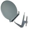 Gibertini SE 85 cm Alu Sat Antenne + 3x Quttro LNB + EMP 13/8 ProfiLine Multischalter Hellgrau