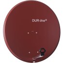 Durline Alu-Spiegel MDA 80cm + DUR-line Monoblock Quad LNB 6 grad Astra / Hotbird Rot