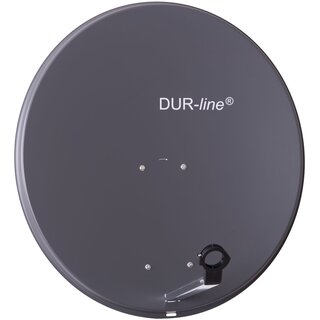 Durline Alu-Spiegel MDA 80cm + DUR-line Ultra Quattro LNB + DUR-line MS 9/8 G-HQ Multischalter Anthrazit