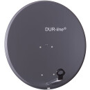 Durline Alu-Spiegel MDA 80cm + DUR-line Ultra Quattro LNB + DUR-line MS 9/16 G-HQ Multischalter Anthrazit