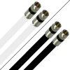 Fritz!Box Cable Vodafone Kabelanschluss Anschlusskabel High Quality Silber 4K 8K HD Wasserdicht Schwarz 4 Meter