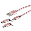 Schnellladekabel Schnell Datenkabel Twin Kabel Rosegold High Quality 1 Meter für Apple iPhone 5