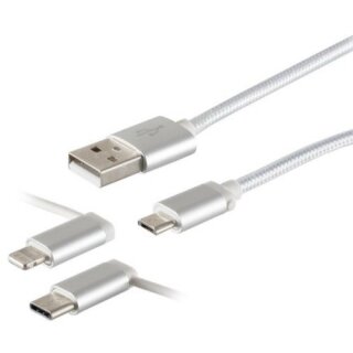 Schnellladekabel Schnell Datenkabel Twin Kabel Silber High Quality 1 Meter für Apple iPad 5. 6. Generation