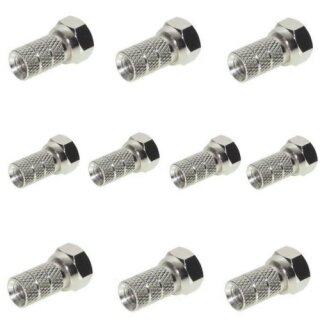 10x F-Stecker 5mm Breite Mutter HQ Qualität