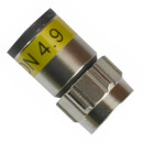 10x F-Stecker 6.6mm bis 7.2mm Cabelcon F-56 4.9 Self...