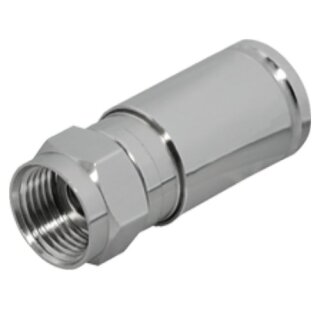 F-Kompressionsstecker F Stecker 8,5mm Vollmetall höchste Qualität 10x Stück