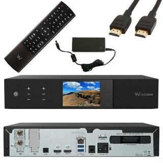 VU+ Duo 4K SE Linux UHD Set-Top-Box 1x DVB-S2X FBC Twin / 1x DVB-C FBC Tuner Ohne Festplatte
