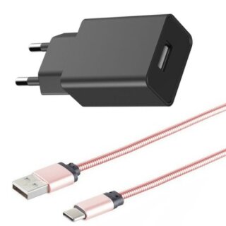 Ladekabel USB Typ C + Netzteil USB Typ 5V 1.0A für Google Pixel 3a