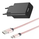 Ladekabel USB Typ C + Netzteil USB Typ 5V 1.0A für...