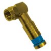 Winkel F-Kompressionsstecker 7.0mm - 7.4mm Gold HQ 90° F-Stecker