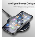 Wireless Charging Qi Magnetischer Metall Ring Silber für iPhone / Samsung / Huawei / Xiaomi