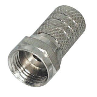 F-Stecker 4mm ( 5x Stück )