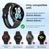 Schutzhülle Full Cover Case Screen Protector Samsung Galaxy Watch 4 44mm 2x Stück Schwarz