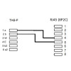 TAE-F-Stecker (PIN 1/2) RJ45-Buchse (8P2C) (PIN 4/5) passend für FRITZ!Box