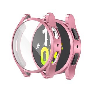 Schutzhülle Full Cover Case Screen Protector Samsung Galaxy Watch 4 44mm 1x Stück Pink