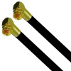 Fritz!Box 6660 Cable Router Netzwerk Anschlusskabel Deluxe Premium Kabel 8K Gold Winkel / Winkel Schwarz 15 Meter