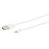 Handy Ladekabel für Iphone Handy USB Typ A zu USB Typ 8pin Schnellladekabel Weiß 1 Meter