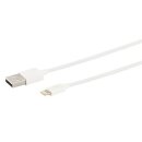 Handy Ladekabel USB Typ A zu USB Typ 8pin Schnellladekabel Weiß 1 Meter für Apple iPad Air / Air 2 / Pro